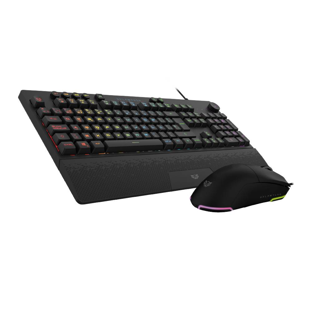 Kit Teclado y Mouse Balam Rush KTM777, Negro