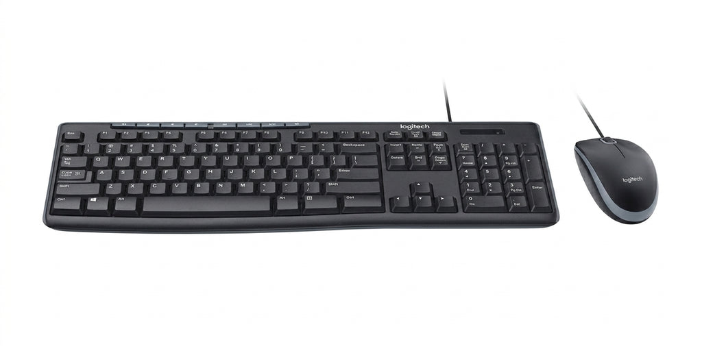 Kit Teclado y Mouse LOGITECH MK200, 1000 DPI, Negro