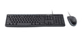 Kit Teclado y Mouse LOGITECH MK200, 1000 DPI, Negro