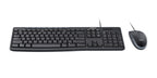 Kit Teclado y Mouse LOGITECH MK200, 1000 DPI, Negro