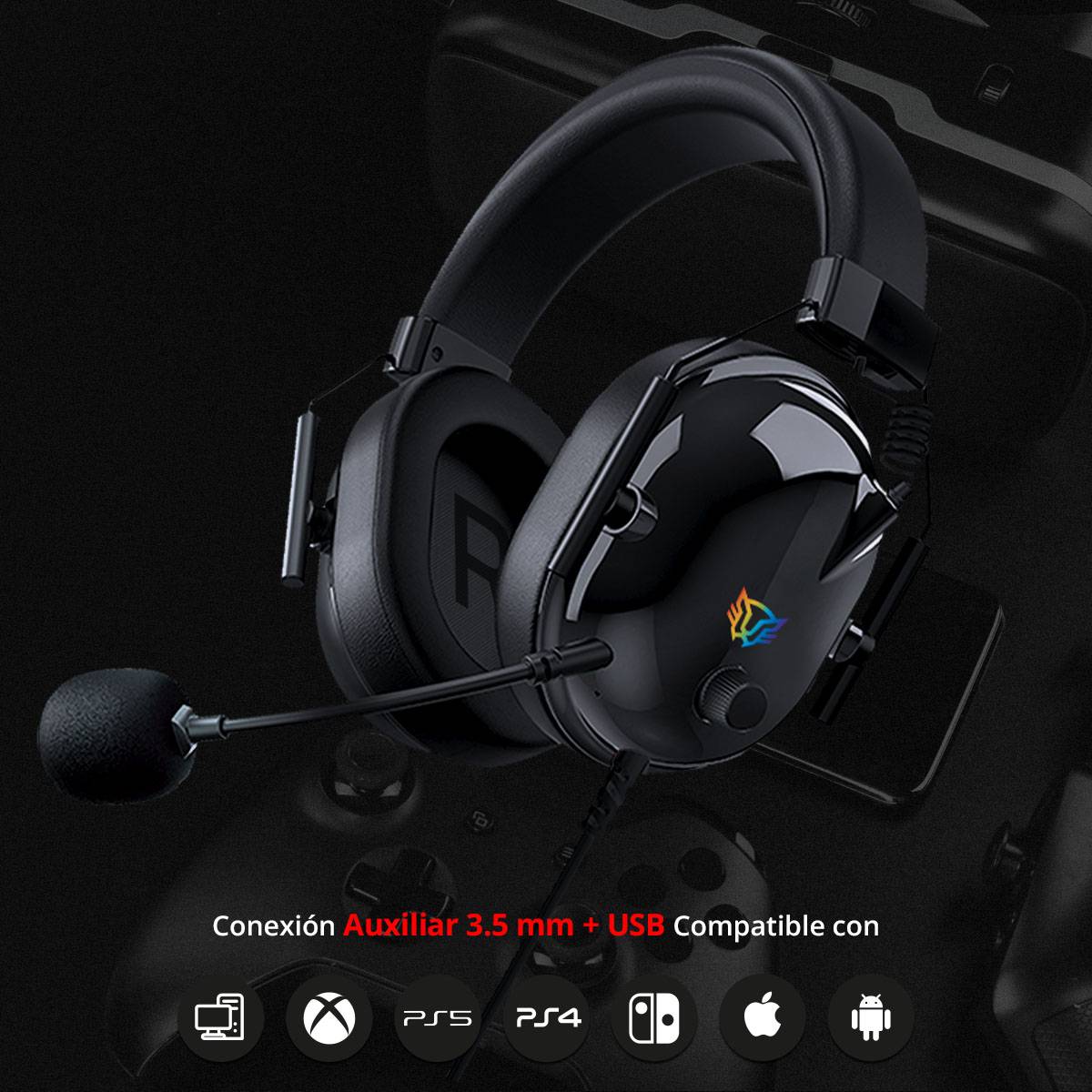 Headset Gamer Balam Rush HA757, Negro