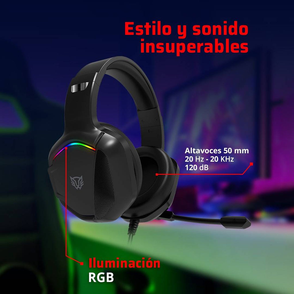Headset Gamer Balam Rush BR-941181, Negro