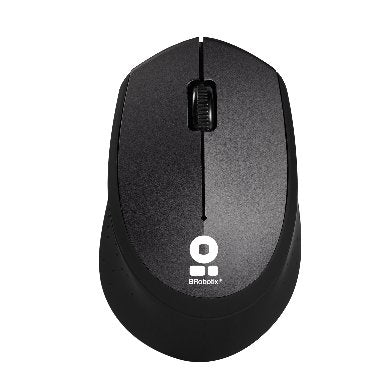 Mouse BROBOTIX 6000762 Óptico Inalámbrico, 1000 DPI, Negro