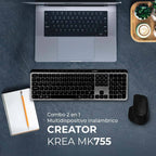 Kit Teclado y Mouse ACTECK MK755 Inalámbrico, Negro