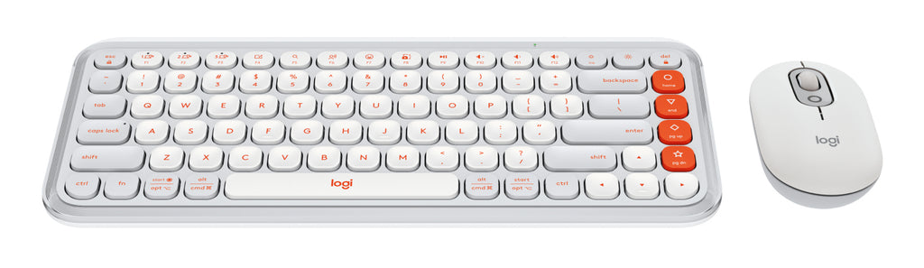 Kit Teclado y Mouse LOGITECH POP, Gris