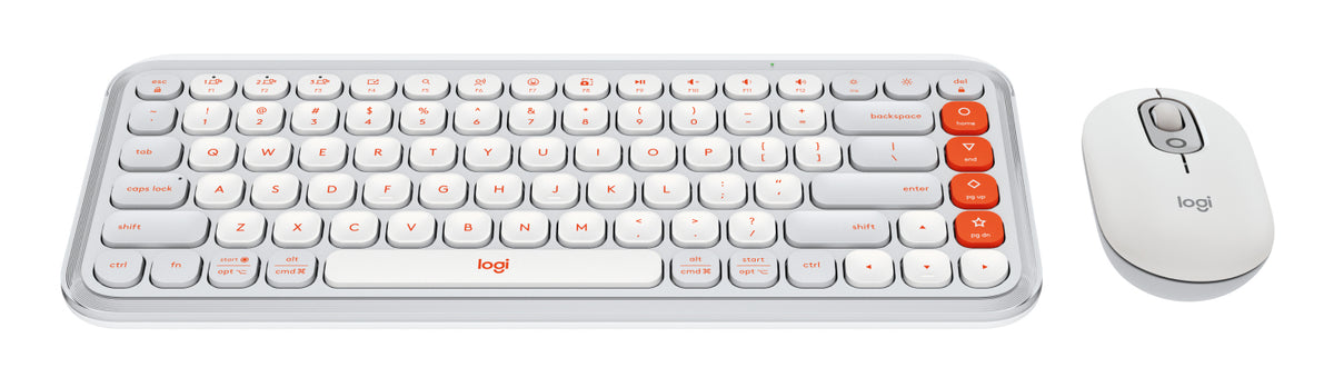Kit Teclado y Mouse LOGITECH POP, Gris