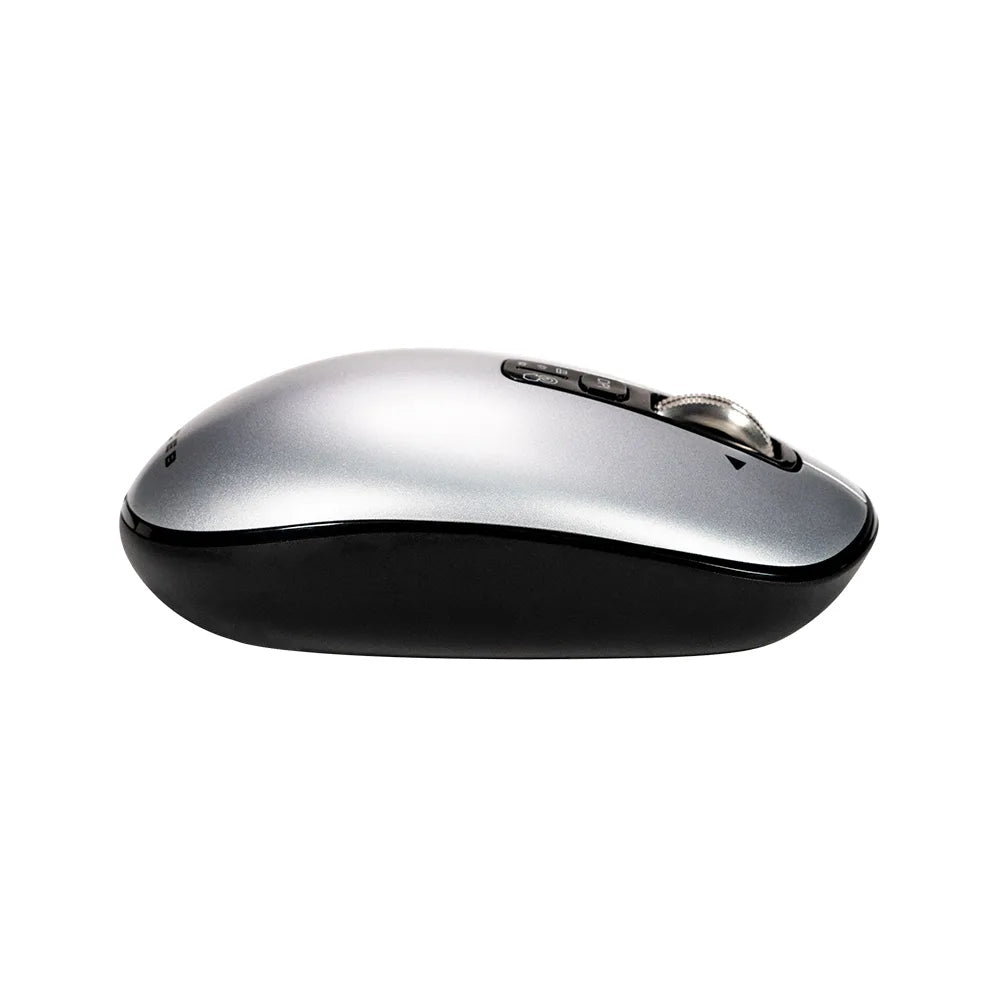 Mouse Naceb Technology NA-0131G, Inalambrico, Plata