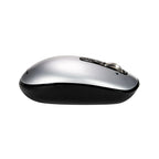 Mouse Naceb Technology NA-0131G, Inalambrico, Plata