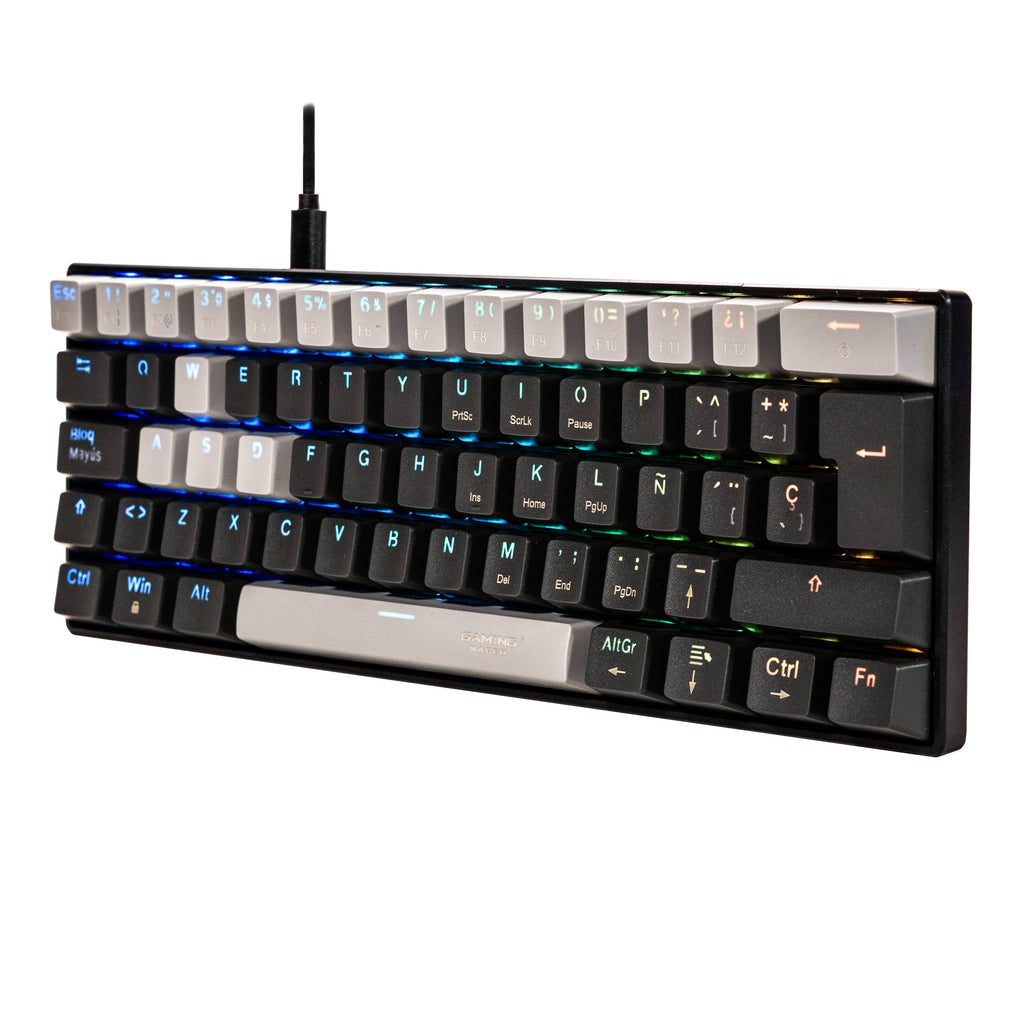 Teclado Gamer Naceb Gaming NA-0968, RGB