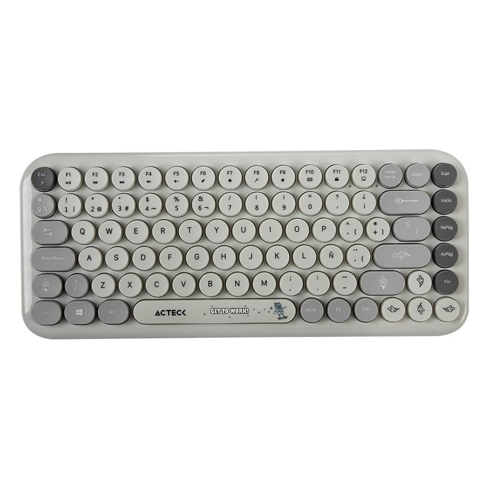 Kit Teclado y Mouse ACTECK MK480 Inalámbrico 2.4GHz, Gris