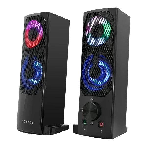Bocinas ACTECK AS450, 3.5 mm, Negro