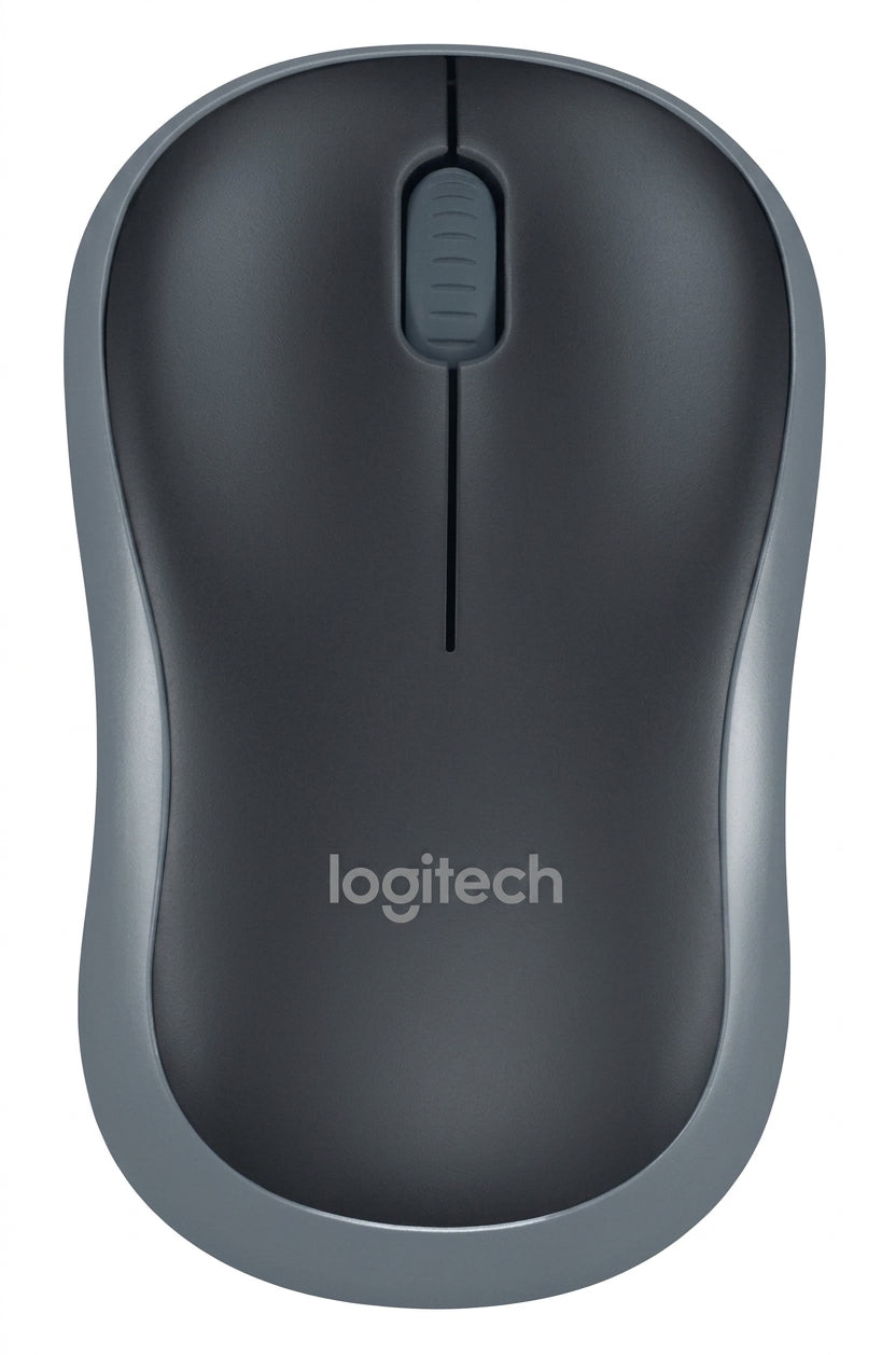 Mouse LOGITECH M185 Óptico, RF inalámbrico, Negro