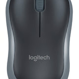 Mouse LOGITECH M185 Óptico, RF inalámbrico, Negro