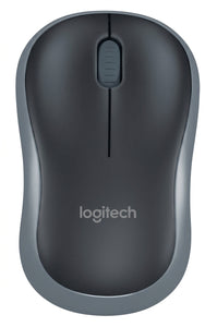 Mouse LOGITECH M185 Óptico, RF inalámbrico, Negro