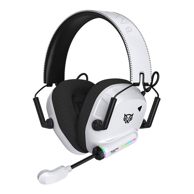 Headset Gamer Balam Rush PILOT PRO HS808, Blanco