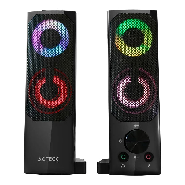 Bocinas ACTECK AS450, 3.5 mm, Negro