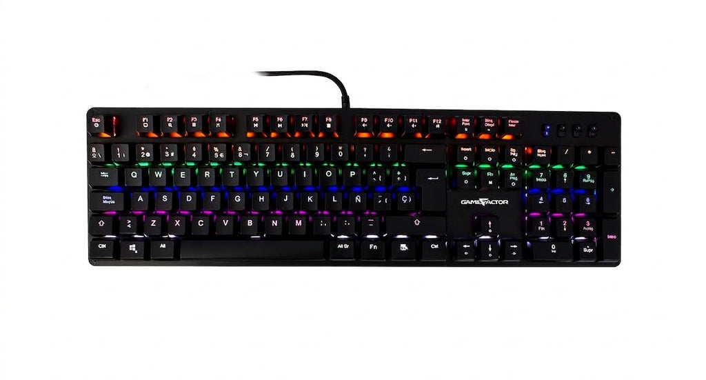 Teclado GAME FACTOR KBG400-PK-BL, USB, Rosa