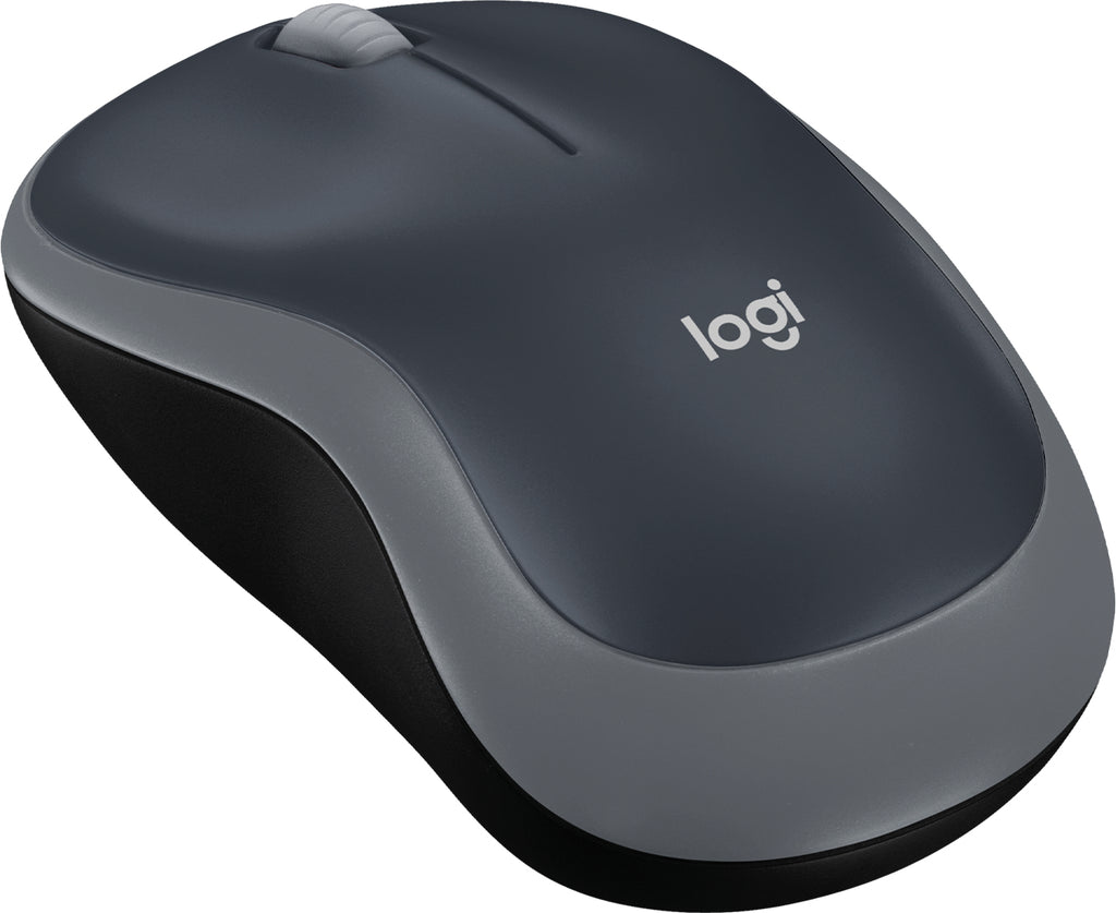 Mouse LOGITECH M185 Óptico, RF inalámbrico, Negro