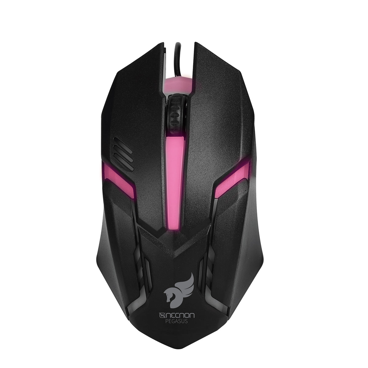Kit Teclado y Mouse Gamer NECNON NGC-PEGASUS LED, Rojo