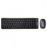 Kit Teclado y Mouse BROBOTIX 6000618, Negro
