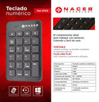 Teclado Naceb Technology NA-0104, Negro