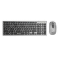 Kit Teclado y Mouse Stylos STPKTM6G Membrana Inalámbrico, USB Nano, Gris