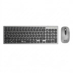 Kit Teclado y Mouse Stylos STPKTM6G Membrana Inalámbrico, USB Nano, Gris