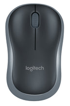 Mouse LOGITECH M185 Óptico, RF inalámbrico, Negro