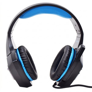 Headset Gamer NECNON NBHG-DRAGON HI-FI LED, 3.5mm/USB, Azul