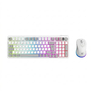 Kit Teclado y Mouse Balam Rush KG525, Blanco