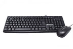 Kit Teclado y Mouse Naceb Technology NA-112N, Negro
