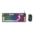 Kit Teclado y Mouse Balam Rush KG515, Negro