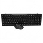 Kit Teclado y Mouse Naceb Technology NA-0123, Negro
