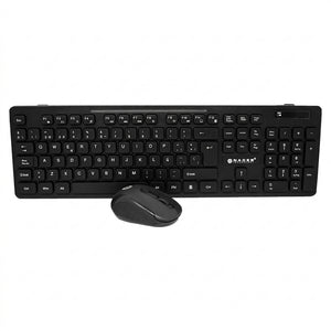 Kit Teclado y Mouse Naceb Technology NA-0123, Negro