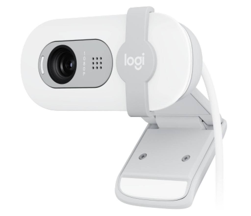 Webcam LOGITECH Brio 100, Full HD (1920 x 1080), Blanco