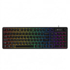 Teclado Balam Rush BR-945820 BALRAK PRO KG490 Alámbrico, 98 Teclas + Perilla, Retroiluminación, Antighosting, USB-C, Neg