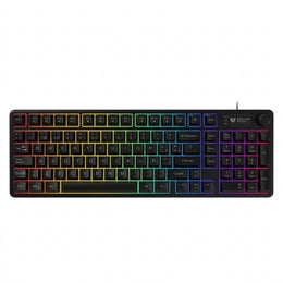 Teclado Balam Rush BR-945820 BALRAK PRO KG490 Alámbrico, 98 Teclas + Perilla, Retroiluminación, Antighosting, USB-C, Negro
