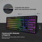 Teclado ACTECK TI790 Inalámbrico, Bluetooth, Negro