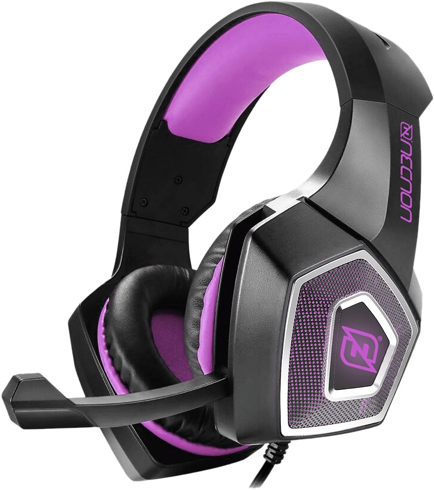 Headset Gamer NECNON NBHG-DRAGON LED, 3.5mm/USB, Rosa