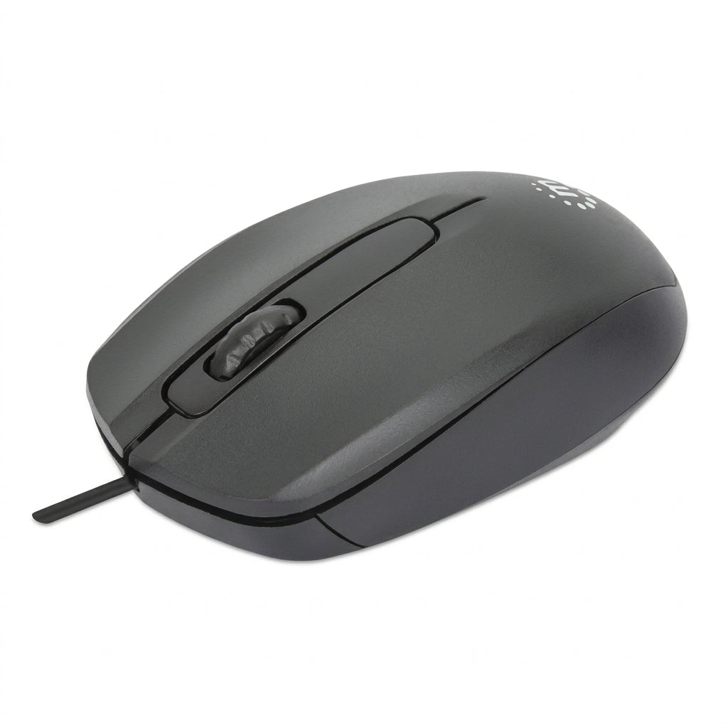Mouse MANHATTAN 190190, USB-C, Negro