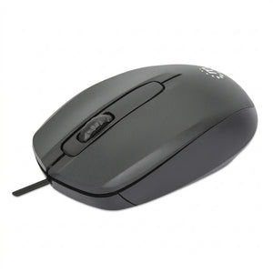 Mouse MANHATTAN 190190, USB-C, Negro