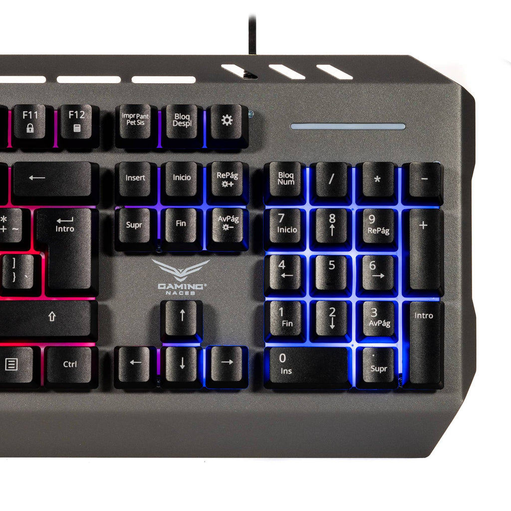 Teclado Gamer Naceb Gaming NA-0966, RGB