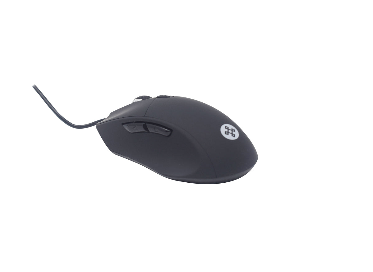 Mouse Naceb Technology NA-0115N Óptico, Alámbrico, 800 - 2400 DPI, 6 Botones, Negro