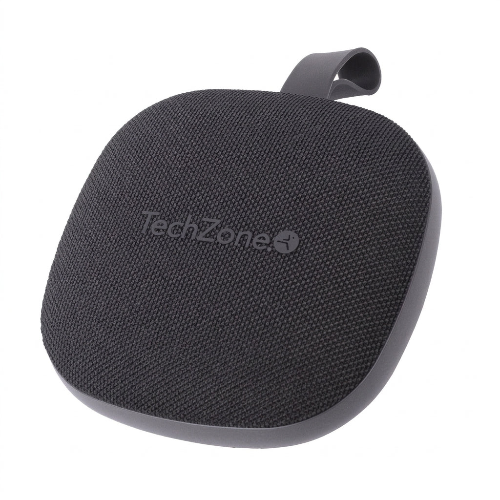 Bocina Portátil TECHZONE HORUS Bluetooth TWS, Negro
