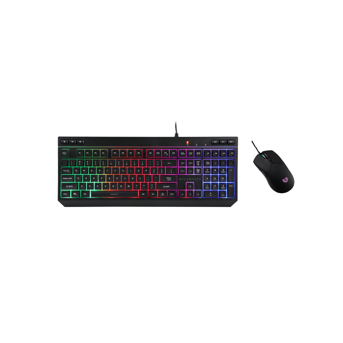 Kit Teclado y Mouse BALAM RUSH BR-936286 Alámbrico USB RGB 3600 DPI