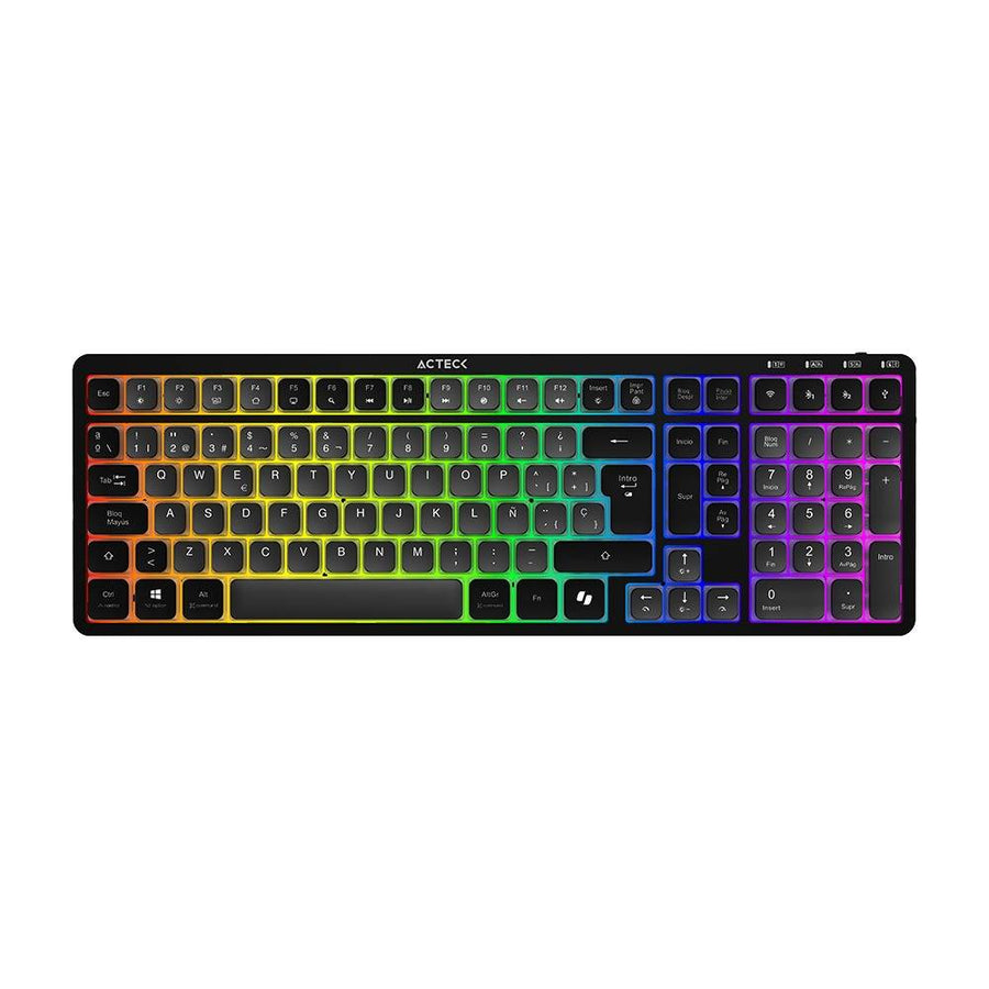 Teclado ACTECK TI790 Inalámbrico, Bluetooth, Negro