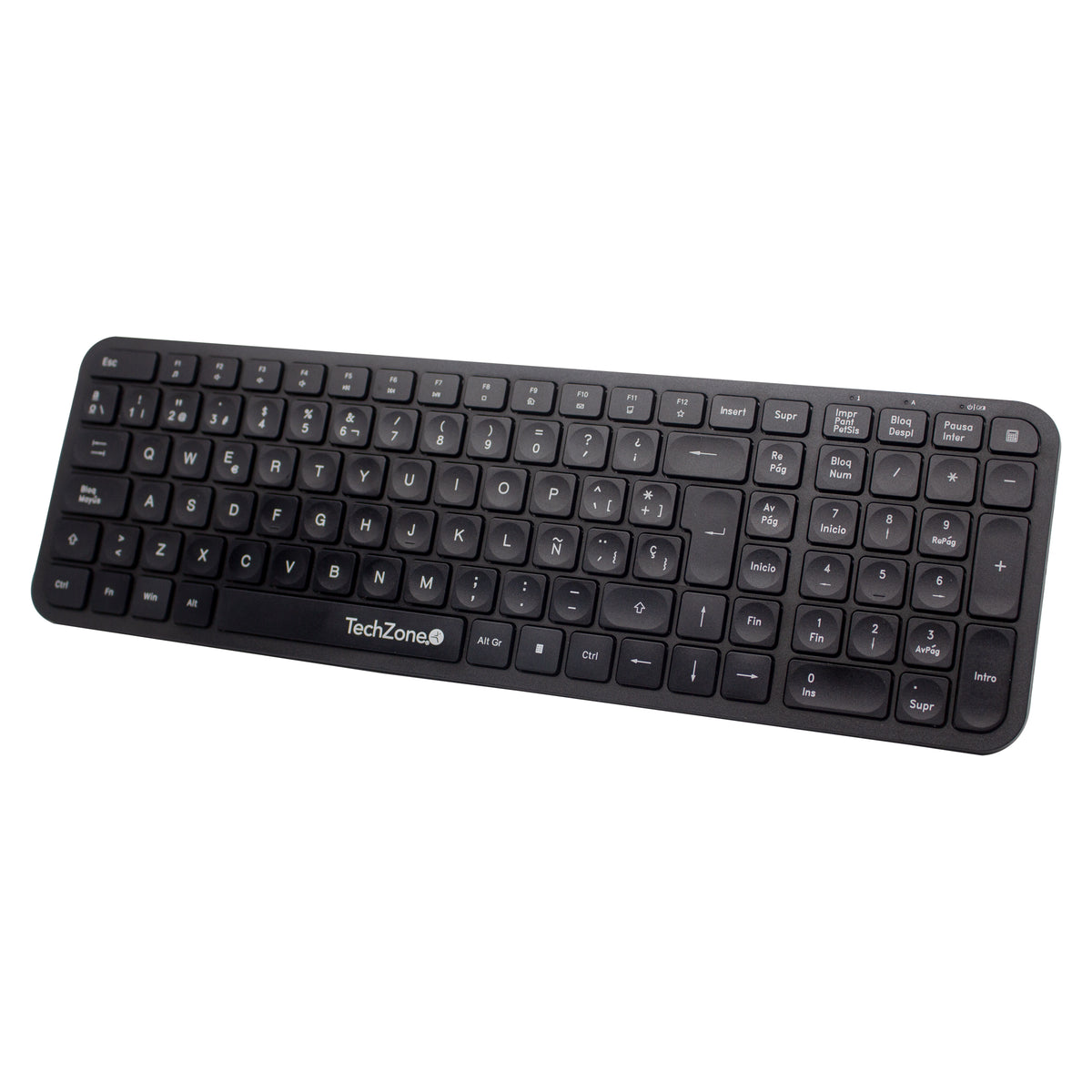 Kit Teclado y Mouse TECHZONE TZCOMBINA05 Inalámbrico, USB, Negro