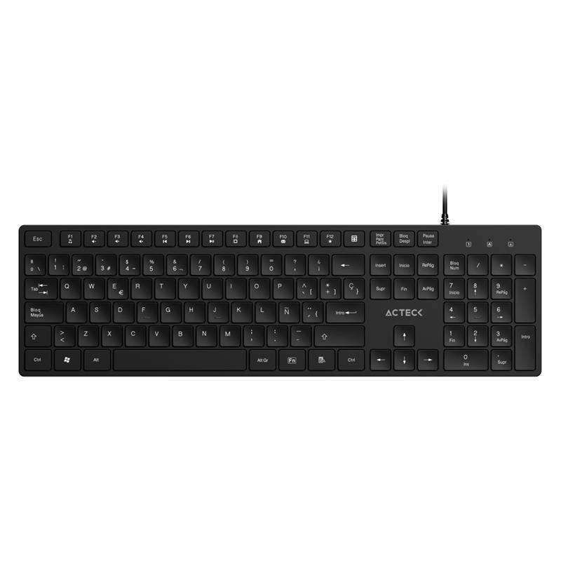 Teclado ACTECK VANTAGE AERO TA545 VA, Negro