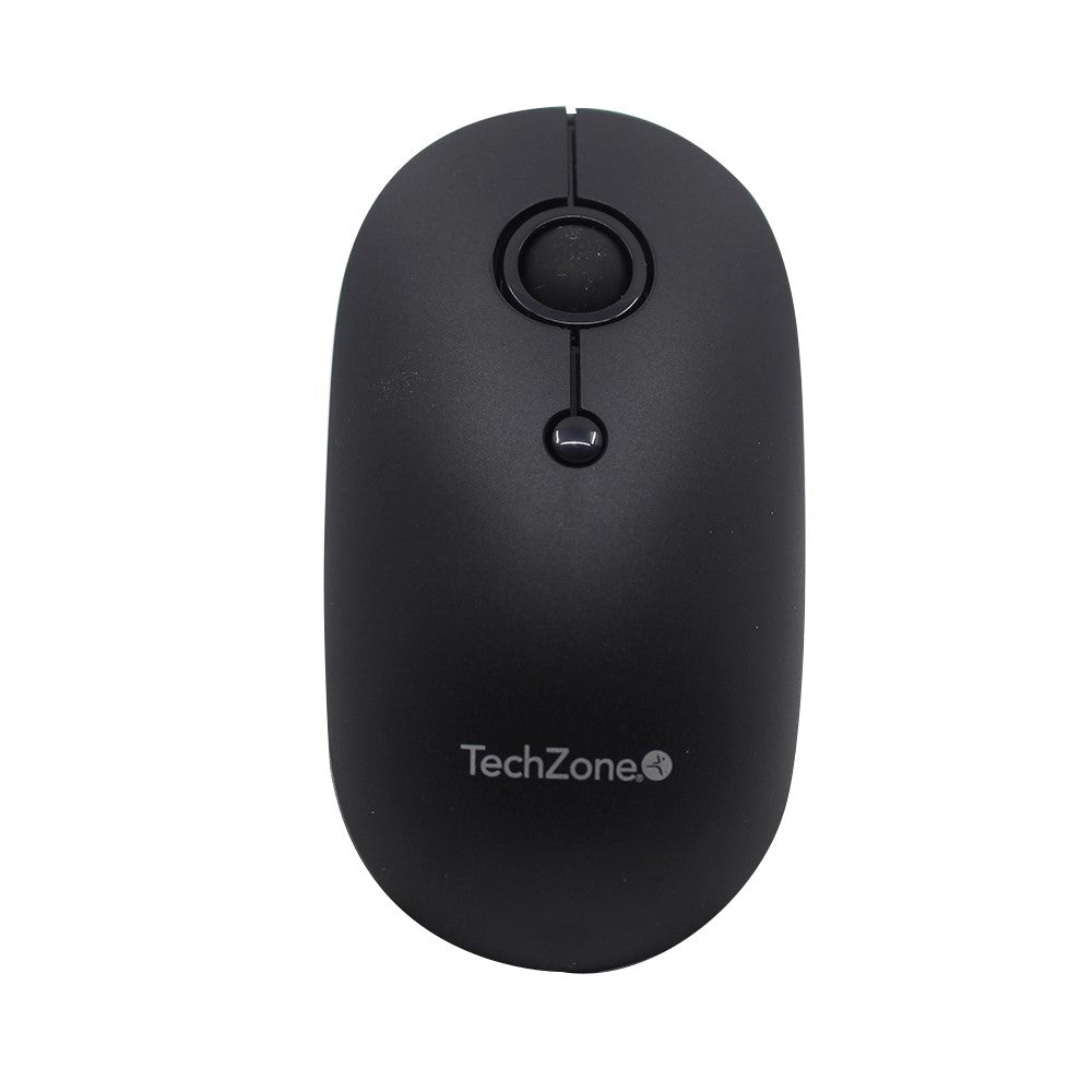 Kit Teclado y Mouse TECHZONE TZCOMBINA05 Inalámbrico, USB, Negro