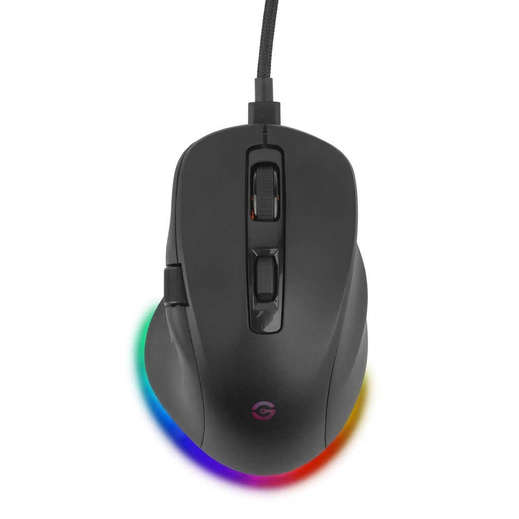 Mouse Inalámbrico GETTTECH GGM-RGBTR-01, Negro